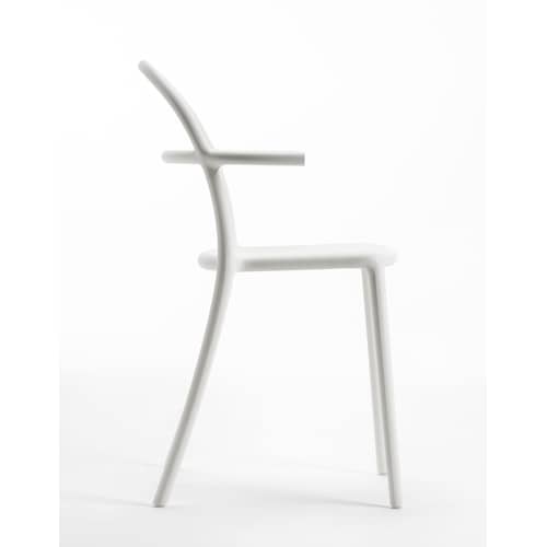 Fauteuil empilable Generic C plastique blanc /  Philippe Starck, 2017 - Kartell - Blanc - Polypropylène