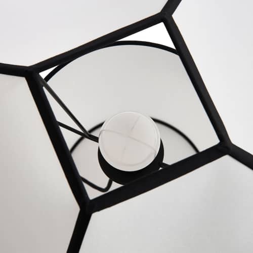 Lampe de table Ava Pyramid / H 50 cm - Hay - H 50 cm - Papier ECOPET, Tissu