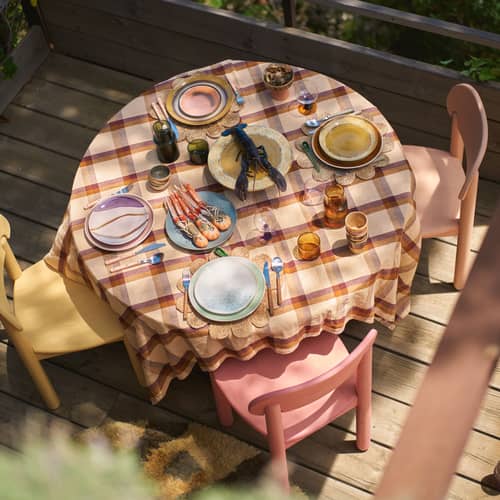 Piatto da dessert 70s ceramics ceramica giallo / Set di 2 - Ø 22 cm - HK LIVING - Il paradiso - Gres smaltato
