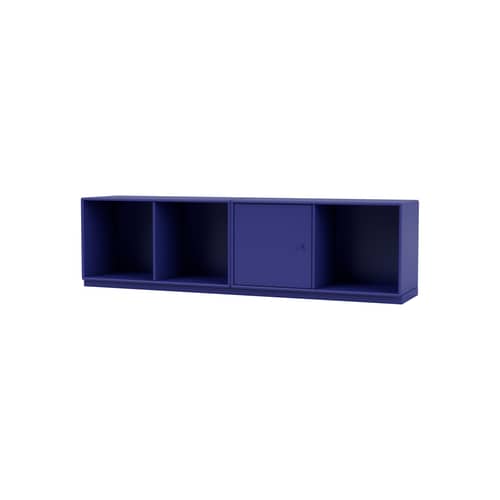 Rangement Line bois bleu / L 139.2 x P 30 cm H 38.4 cm - MONTANA - Monarch 135 - MDF laqué