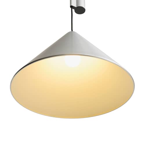Sospensione Compass metallo / Altezza regolabile con contrappeso - Ø 43 cm - Hay - Alluminio spazzolato - Alluminio spazzolato