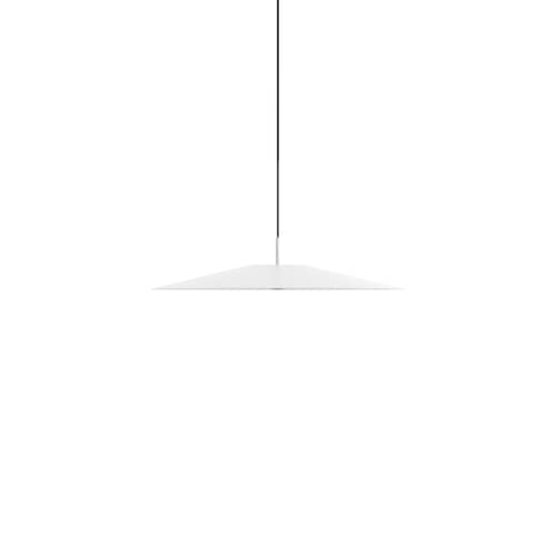 Suspension Koinè LED métal blanc / Ø 37 cm - Luceplan - Blanc - Aluminium, Verre