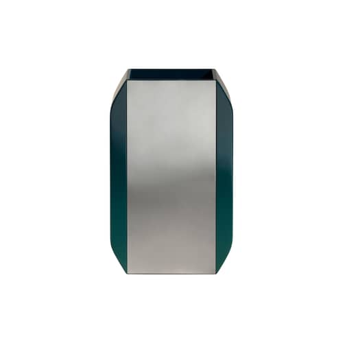Vase Oscar bleu - Maison Sarah Lavoine - Bleu Sarah / Miroir - Aluminium poli, Résine laquée
