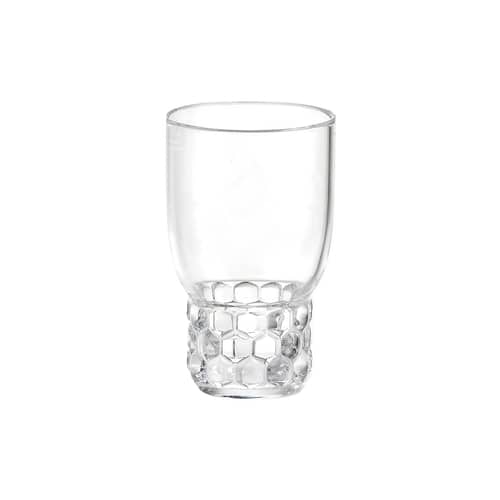 Verre Jellies Family plastique transparent / Medium - H 13 cm - Kartell - Cristal - PMMA