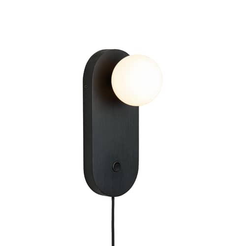 Java Wall light with plug wood black - GOOD&MOJO - Black - Bamboo