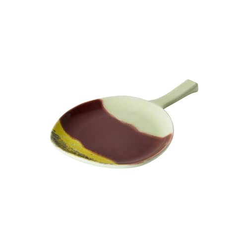 Piatto di portata 70s ceramics ceramica multicolore / 30,5 x 18 cm - HK LIVING - Cherry - Gres smaltato