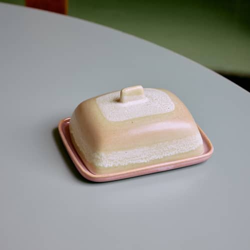 Beurrier 70s ceramics céramique rose - HK LIVING - Skyline - Grès émaillé