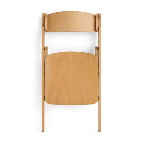 Chaise pliante Backflip bois naturel - Hay - Hêtre naturel - Contreplaqué de hêtre moulé, Hêtre massif