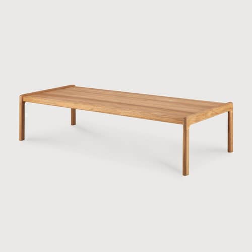 Jack Outdoor Coffee table natural wood / 150 x 65 cm - Teak - Ethnicraft - 150 x 65 cm / Teak - Solid teak