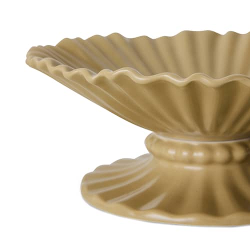 Coppa New classics ceramica beige / Ø 27 x H 11 cm - HK LIVING - Talpa - Gres