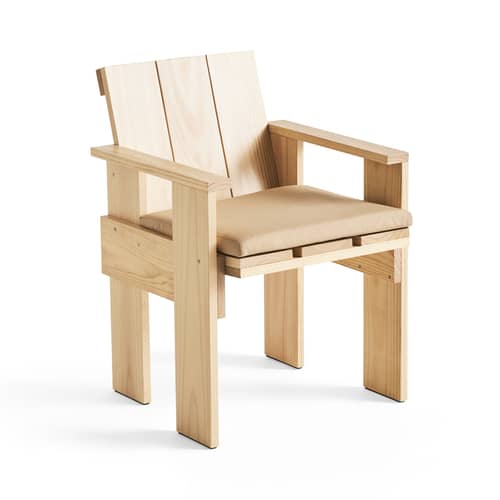 Crate Outdoor Dining chair natural wood / Gerrit Rietveld - Wood - Hay - Natural wood - Solid pine