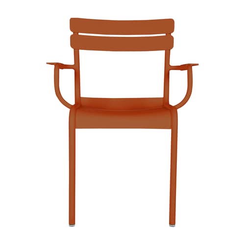 Fauteuil empilable Luxembourg Bridge métal orange - Fermob - Orange confite - Aluminium laqué