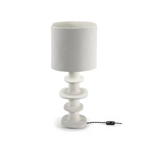 Lampada da tavolo Earth carta bianco / Cartapesta riciclata - H 69 cm - Serax - Bianco - Cartapesta riciclata