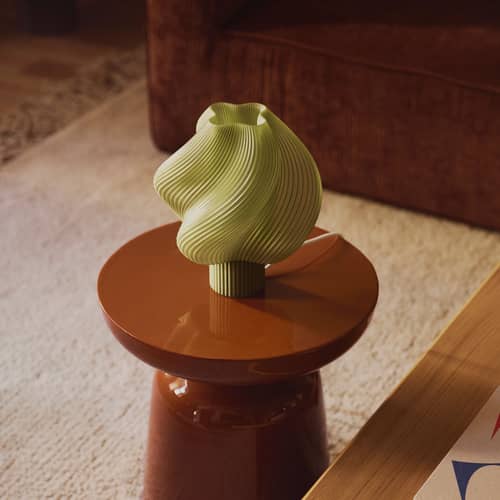 Lampe de table Soft Serve Regular vert / H 26 cm - CRÈME ATELIER - Olive - PLA recyclé