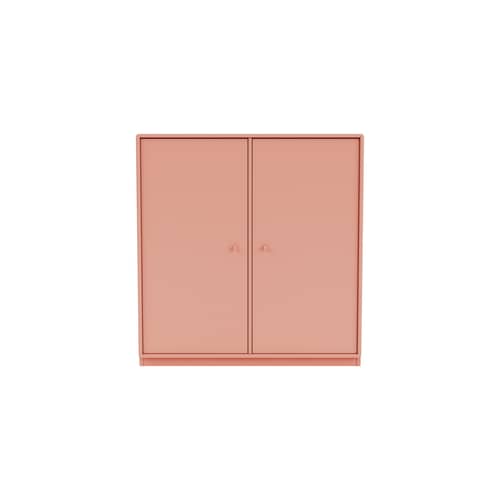 Rangement Cover Cabinet bois rose / L 69.6 x P 30 x H 72,6 cm - 2 portes - MONTANA - Rhubarb 151 - MDF laqué