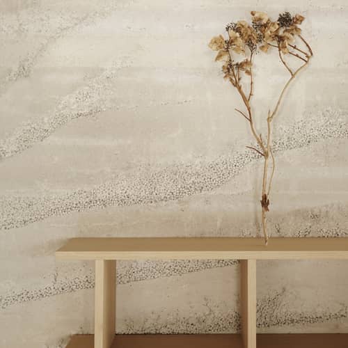 Regal Kona 2x2 holz natur / B 122.5 x H 72 cm - Ferm Living - Eiche, hell - eichenfurnierte Holzfaserplatte