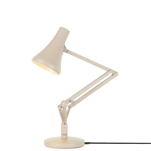 90 Mini Mini LED Table lamp metal white beige / LED - Mains or USB connection - Anglepoise - Biscuit beige - Aluminium, Cast iron, Steel