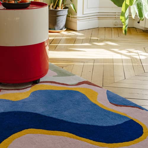 Tappeto Hangover tessuto multicolore / 210 x 140 cm - Lana a ciuffi - COLORTHERAPIS - 210 x 140 cm / Multicolore - Lana di Nuova Zelanda