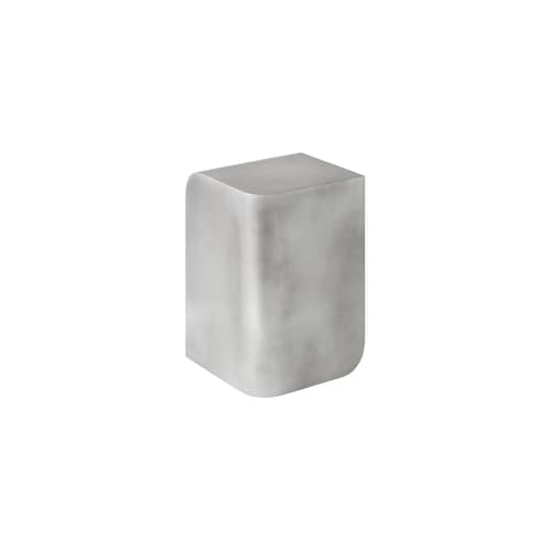 Tavolino d\'appoggio Volume Side metallo argento / 30 x 30 x H 45 cm - Alluminio - Audo Copenhagen - Alluminio - Alluminio