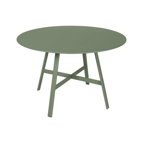 Tavolo rotondo So’O metallo verde / Ø 117 cm - 6 persone - Fermob - Cactus - Acciaio