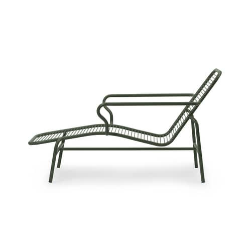 Transat Vig métal vert - Normann Copenhagen - Vert foncé - Acier thermolaqué