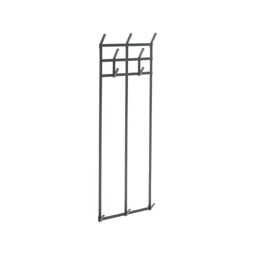Tape Large Wall coat rack metal black / W 33.5 x H 100 cm - Hay - Coal - Steel