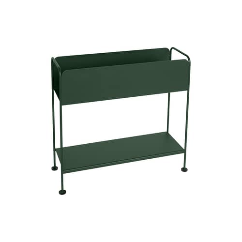 Cache-pot Picolino / Rangement / L 66 x H 63 cm - Fermob - Vert cèdre - Acier