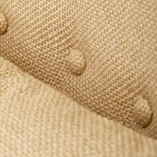 Fauteuil rembourré Peggy tissu beige - POLSPOTTEN - Beige - Frêne, Mousse, Tissu