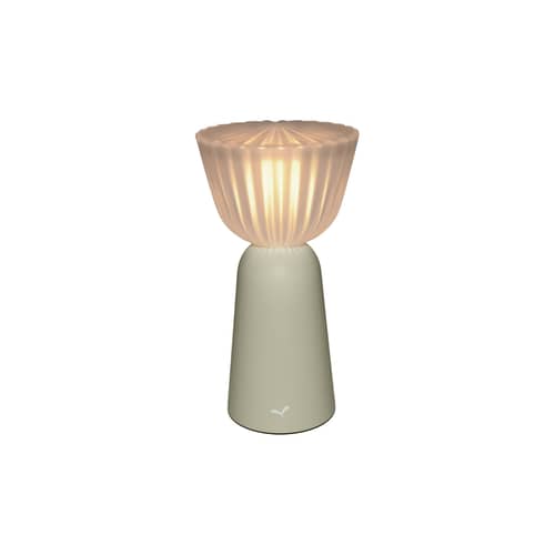 Lampe extérieur sans fil rechargeable Swiing LED / H 20 cm - Fermob - Gris argile - ABS recyclé, Aluminium, Polycarbonate