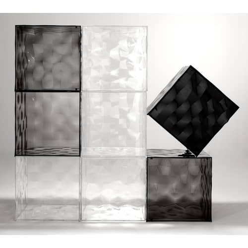 Optic Storage plastic material transparent With door - Kartell - Cristal - PMMA