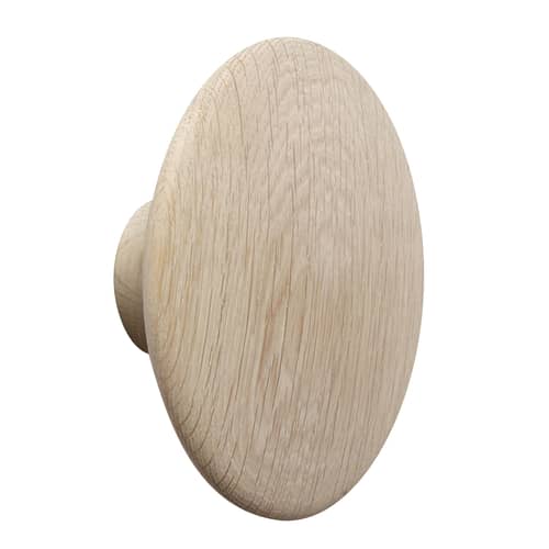 Patère The Dots Wood Large / Bois - Ø 17 cm - Muuto - Chêne naturel - Chêne
