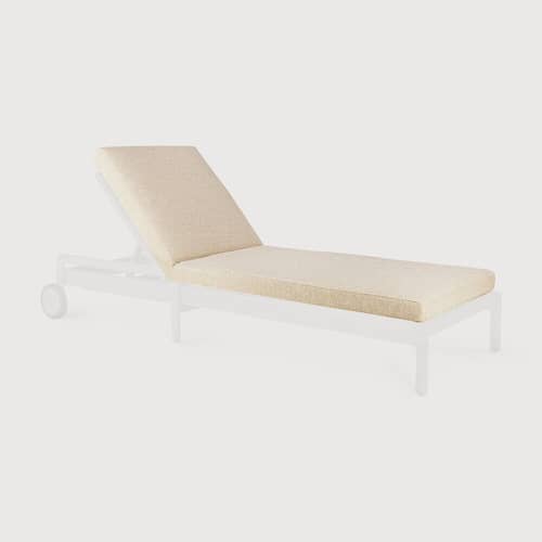 Accessorio  tessuto beige / Materasso per sdraio Jack - Ethnicraft - Naturale - Espanso, Tessuto in polipropilene