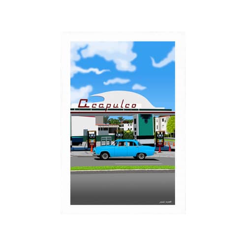Affiche Paulo Mariotti - IDEAT 14 Acapulco papier multicolore / 38 x 56 cm - Image Republic - Acapulco - Papier vélin d’Arches