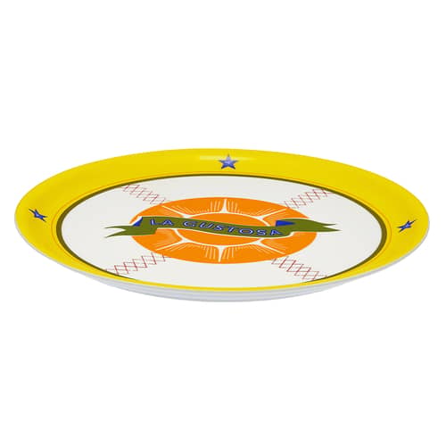 Assiette à pizza Bel Paese - La Gustosa   / Assiette de présentation - Ø 32 cm - Bitossi Home - Gustosa - Porcelaine