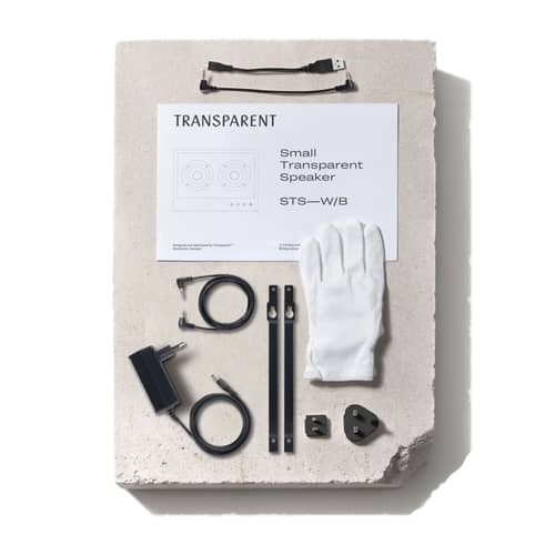 Bluetooth-Lautsprecher Small glas schwarz transparent / B 26 x H 20 cm - Einscheiben-Sicherheitsglas - Transparent Speaker - Schwarz / Transparent - Aluminium, Einscheiben-Sicherheitsglas