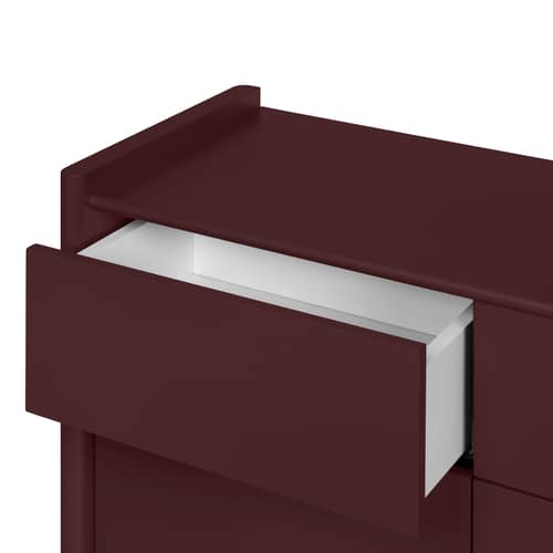 Buffet Rali bois rouge / L 160 x H 91 cm - NOO.MA - Vin de myrtille - MDF