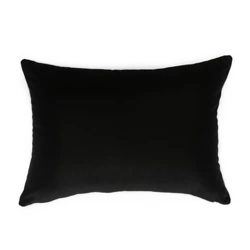 Double jeu Cushion textile blue / Velvet - 40 x 55 cm - Maison Sarah Lavoine - Sarah blue / Black radish - Foam, Velvet