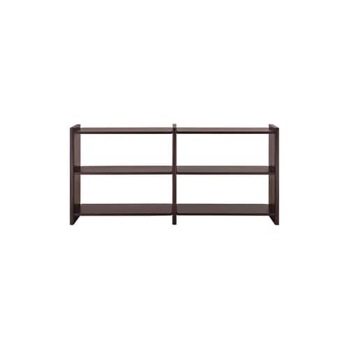 Étagère Mortise bois marron / L 175 x H 82 cm - Ethnicraft - L 175 cm / Acajou foncé - Acajou massif