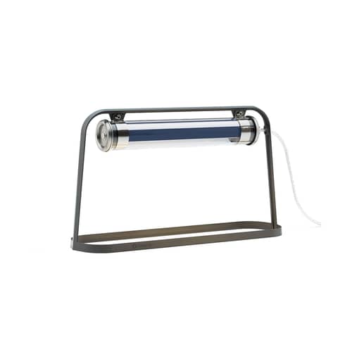 Lampe d\'extérieur Astrup LED / L 60 cm - SAMMODE STUDIO - Noir / Bleu - Aluminium laqué, Polycarbonate
