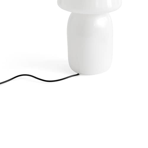 Lampe extérieur sans fil rechargeable Apollo verre blanc / Soufflé bouche - Hay - Blanc - Verre soufflé bouche
