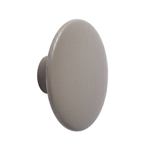 Patère The Dots Wood Medium / Bois - Ø 13 cm - Muuto - Taupe - Frêne teinté