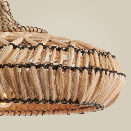 Pendelleuchte Rinjani faser beige / Ø 50 cm - GOOD&MOJO - Ø 50 cm / Natur - Abaca