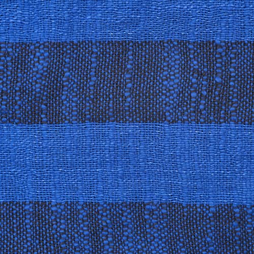 Plaid Band bleu / 160 x 200 cm - Lin & coton - Tom Dixon - Bleu & noir - Coton, Lin