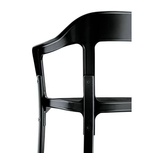 Sessel Steelwood metall weiß holz natur Zweifarbig Variante - Magis - Weiß / Buche - Buchenfurnier, gefirnister Stahl