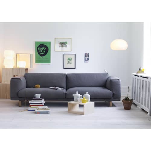 Sospensione Fluid Small vetro bianco / ø 23 cm - Muuto - Bianco - Vetro opalino