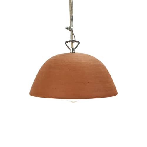 Suspension Terra céramique orange marron / Terre cuite - Ø 22 x H 13 cm - Serax - Terracotta - Terre cuite