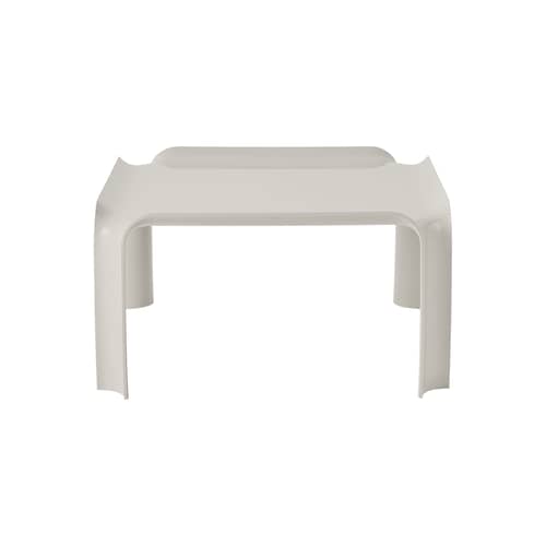Table d\'appoint T877 blanc / Pierre Paulin, réédition 1968 - 50 x 50 cm - Gubi - Blanc albâtre - HiREK