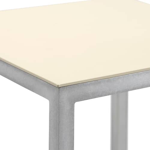 Tabouret Alu Stool métal blanc / Small - H 45 cm - valerie objects - Ivoire - Aluminium