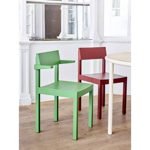 Silent Chair wood multicoloured / Wood - valerie objects - Clay - Ashwood