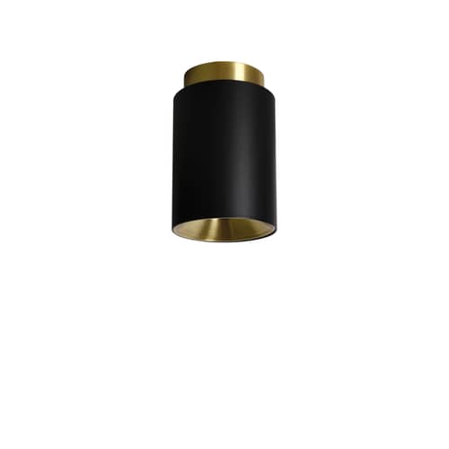 Deckenleuchte Tobo C85 metall schwarz / Ø 8,5 x H 13 cm - DCW éditions - Schwarz - Stahl